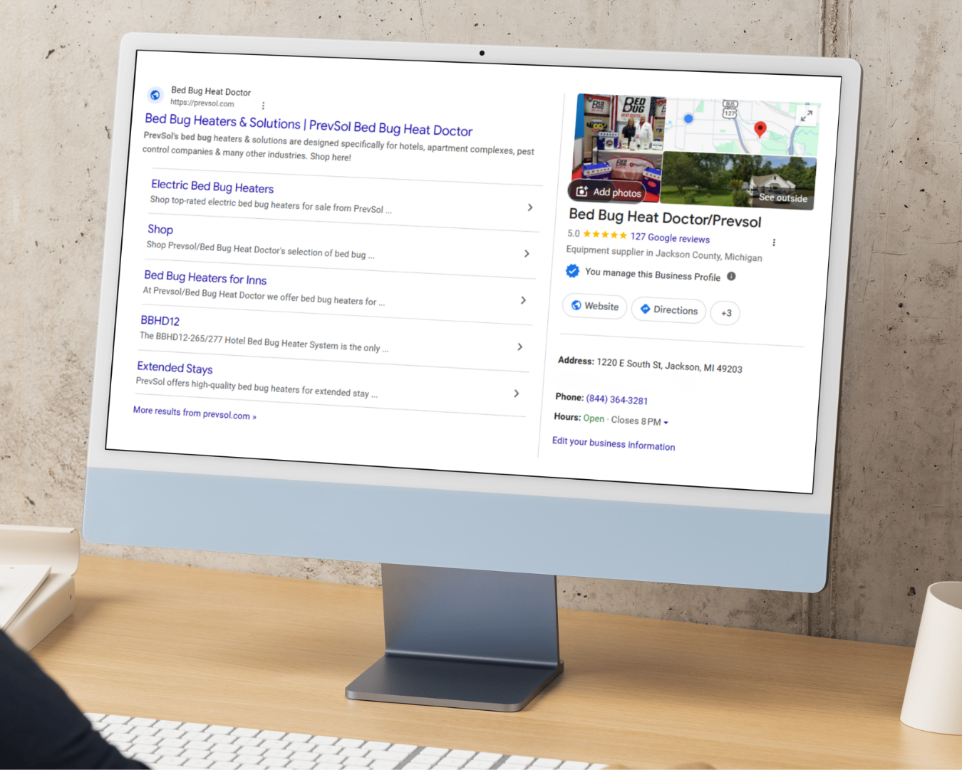Local map listing management, review strategy, and brand consistency on Google